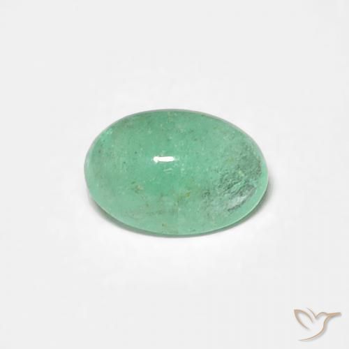 0.39ct Naturale Verde brillante Smeraldo, Ovale, Traslucido