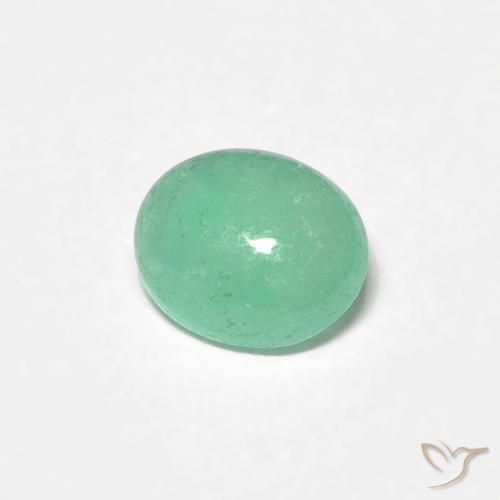 Smeraldo Verde chiaro naturale da 0.43 ct, Ovale, Traslucido