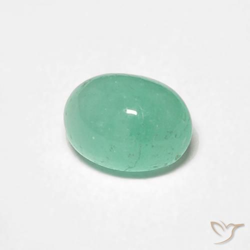 Smeraldo Verde chiaro naturale da 0.65 ct, Ovale, Traslucido
