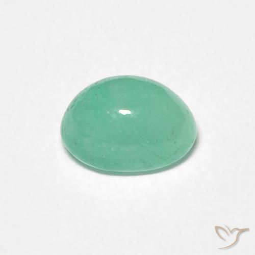 Smeraldo Verde chiaro naturale da 0.65 ct, Ovale, Traslucido