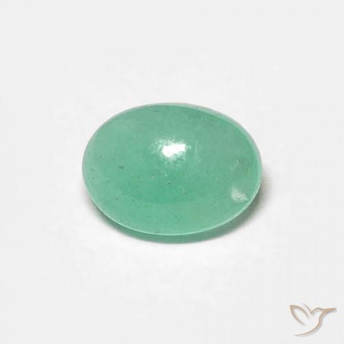 Smeraldo Verde chiaro naturale da 0.52 ct, Ovale, Traslucido