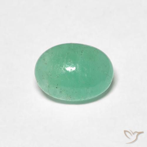 0.79ct Naturale Verde brillante Smeraldo, Ovale, Traslucido
