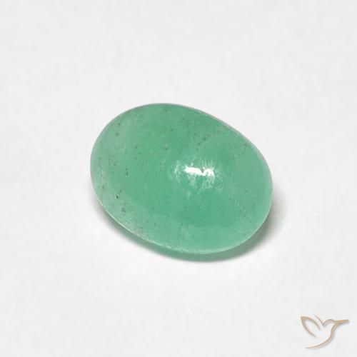 Smeraldo Verde brillante naturale da 0.79 ct, Ovale, Traslucido