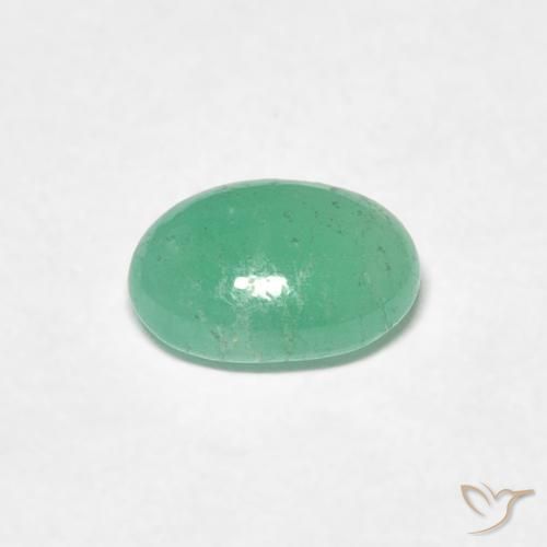 Smeraldo Verde brillante naturale da 0.79 ct, Ovale, Traslucido