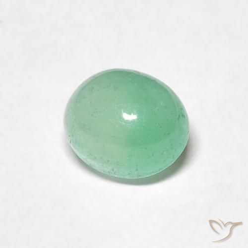 Smeraldo Verde chiaro naturale da 0.73 ct, Ovale, Traslucido