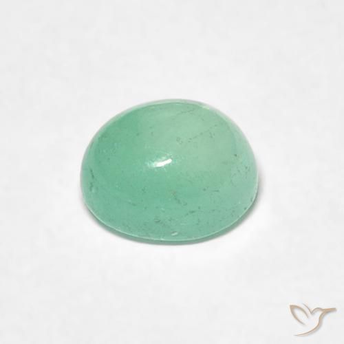 Smeraldo Verde chiaro naturale da 0.73 ct, Ovale, Traslucido