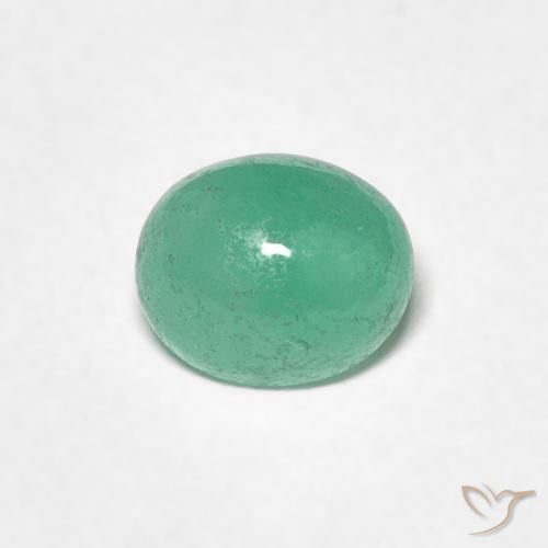 0.73ct Naturale Verde chiaro Smeraldo, Ovale, Traslucido