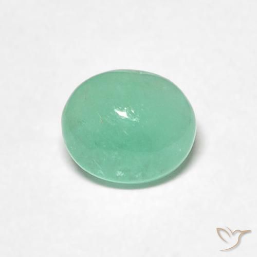 Smeraldo Verde chiaro naturale da 0.53 ct, Ovale, Traslucido