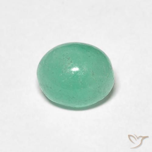 0.93ct Naturale Verde brillante Smeraldo, Ovale, Traslucido