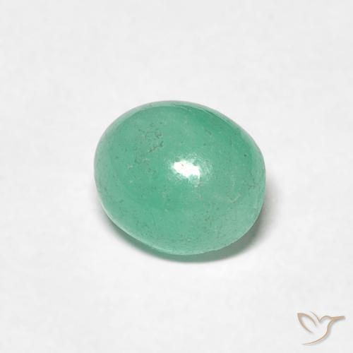 Smeraldo Verde brillante naturale da 0.93 ct, Ovale, Traslucido