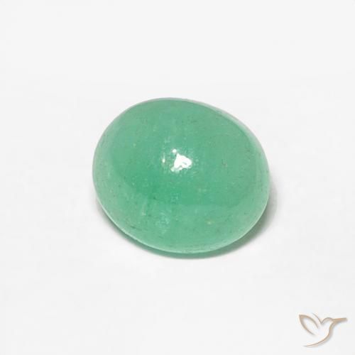 Smeraldo Verde Pistacchio naturale da 0.72 ct, Ovale, Traslucido
