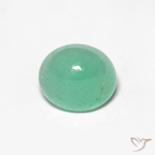 0.92ct Naturale Verde Pistacchio Smeraldo, Ovale, Traslucido