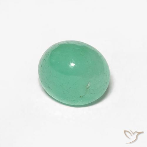 Smeraldo Verde Pistacchio naturale da 0.92 ct, Ovale, Traslucido