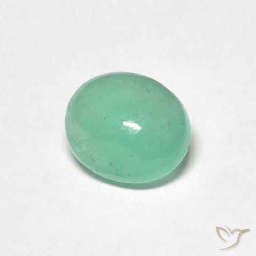 Smeraldo Verde Pistacchio naturale da 0.77 ct, Ovale, Traslucido