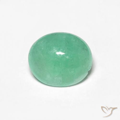 0.94ct Naturale Verde brillante Smeraldo, Ovale, Traslucido