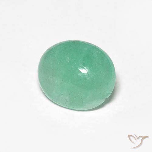 Smeraldo Verde brillante naturale da 0.94 ct, Ovale, Traslucido