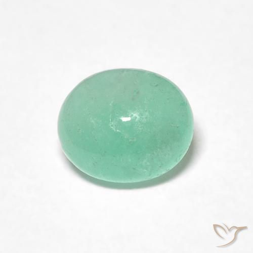 0.71ct Naturale Verde chiaro Smeraldo, Ovale, Traslucido
