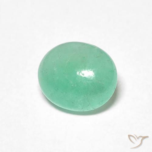 Smeraldo Verde chiaro naturale da 0.71 ct, Ovale, Traslucido