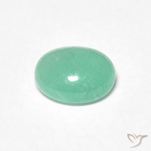 Smeraldo Verde chiaro naturale da 0.71 ct, Ovale, Traslucido