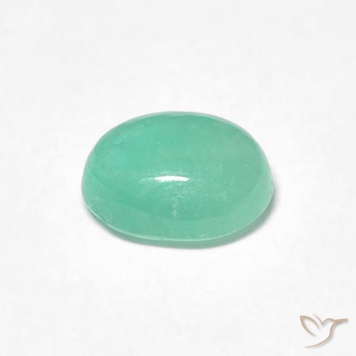 Smeraldo Verde chiaro naturale da 0.71 ct, Ovale, Traslucido