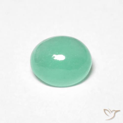 0.64ct Naturale Verde Pistacchio Smeraldo, Ovale, Traslucido