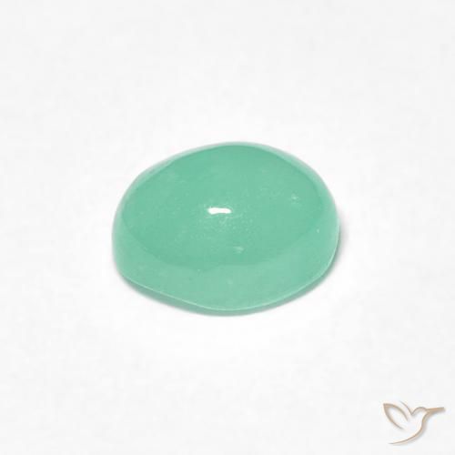 Smeraldo Verde Pistacchio naturale da 0.64 ct, Ovale, Traslucido