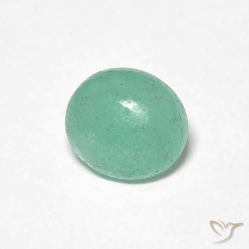 Smeraldo Verde brillante naturale da 0.70 ct, Ovale, Traslucido