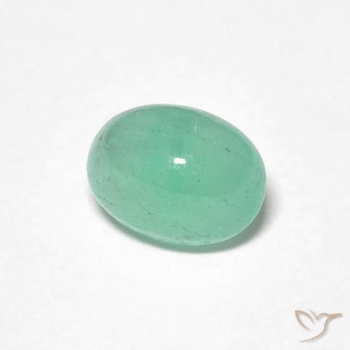 Smeraldo Verde brillante naturale da 0.80 ct, Ovale, Traslucido