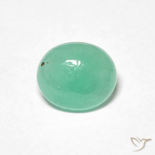 0.68ct Naturale Verde brillante Smeraldo, Ovale, Traslucido