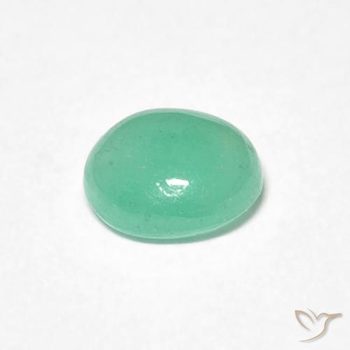 Smeraldo Verde brillante naturale da 0.68 ct, Ovale, Traslucido