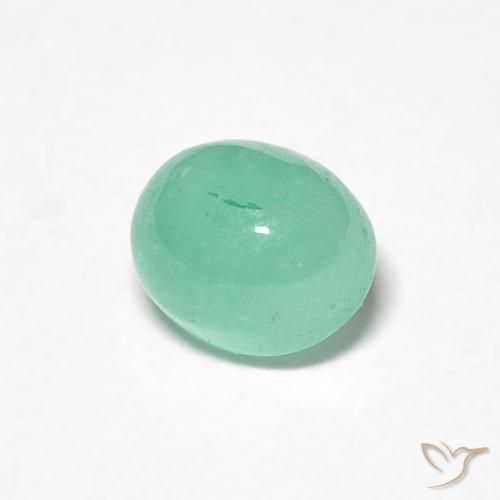 Smeraldo Verde brillante naturale da 0.78 ct, Ovale, Traslucido