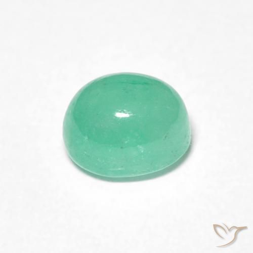 Smeraldo Verde brillante naturale da 0.78 ct, Ovale, Traslucido