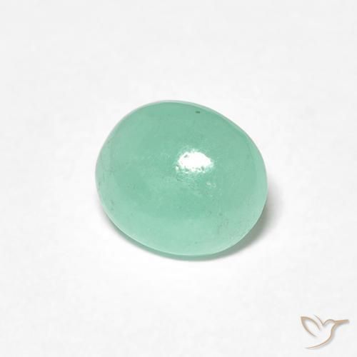Smeraldo Verde brillante naturale da 0.89 ct, Ovale, Traslucido