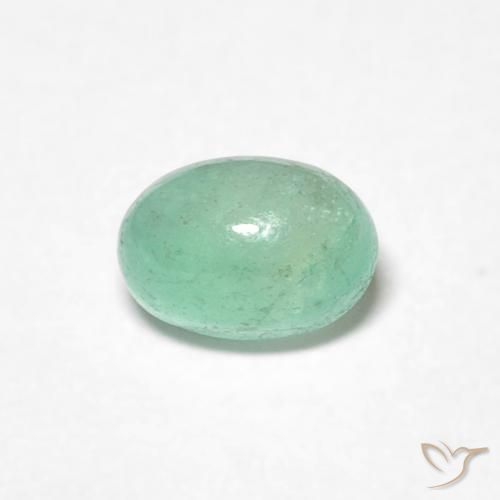 0.52ct Naturale Verde brillante Smeraldo, Ovale, Traslucido
