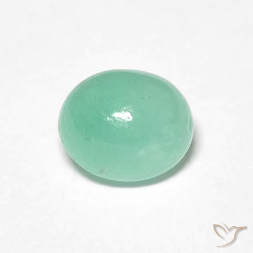 0.85ct Naturale Verde Pistacchio Smeraldo, Ovale, Traslucido