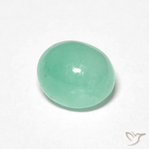 Smeraldo Verde Pistacchio naturale da 0.85 ct, Ovale, Traslucido