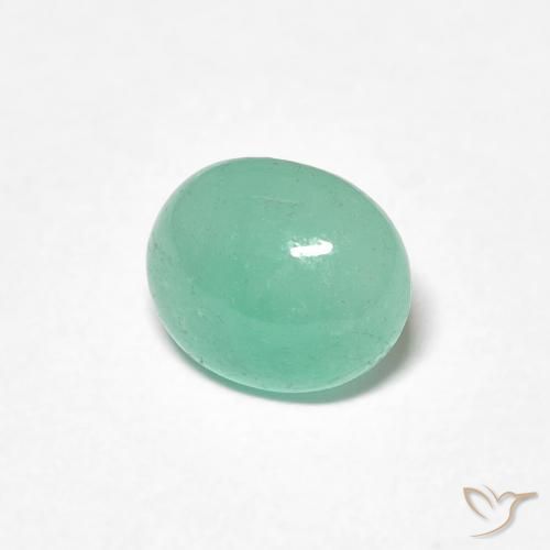 Smeraldo Verde brillante naturale da 1.22 ct, Ovale, Traslucido