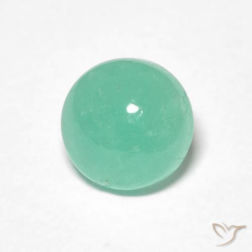 Smeraldo Verde Pistacchio naturale da 0.82 ct, Rotondo, Traslucido