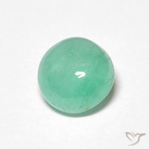 Smeraldo Verde brillante naturale da 1.04 ct, Rotondo, Traslucido