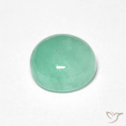 Smeraldo Verde brillante naturale da 1.04 ct, Rotondo, Traslucido