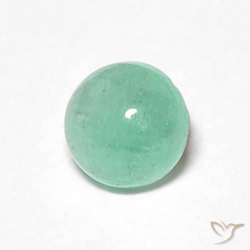 Smeraldo Verde brillante naturale da 0.29 ct, Rotondo, Traslucido