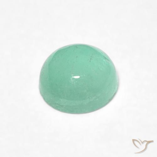 Smeraldo Verde brillante naturale da 0.29 ct, Rotondo, Traslucido