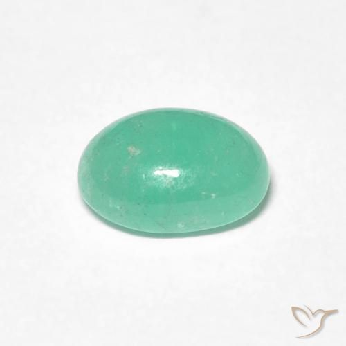 Smeraldo Blu verde naturale da 0.98 ct, Ovale, Traslucido