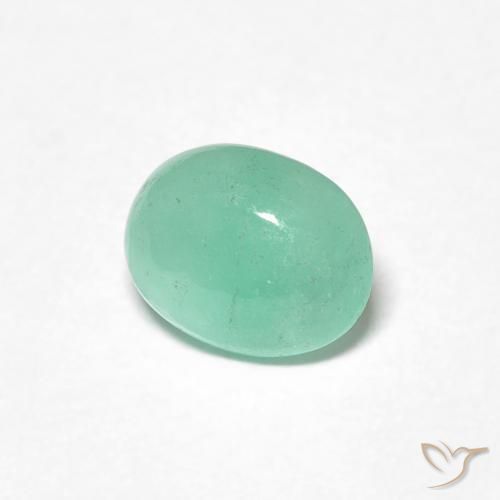 Smeraldo Verde Pistacchio naturale da 0.85 ct, Ovale, Traslucido
