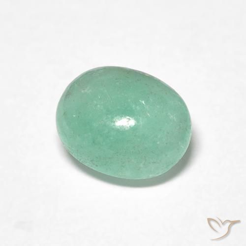 Smeraldo Verde Pistacchio naturale da 0.80 ct, Ovale, Traslucido