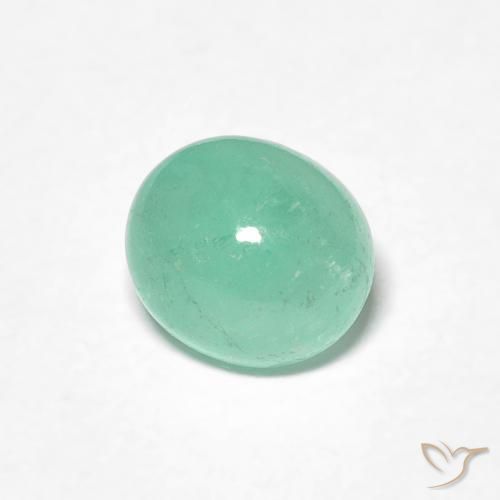 Smeraldo Verde chiaro naturale da 1.12 ct, Ovale, Traslucido