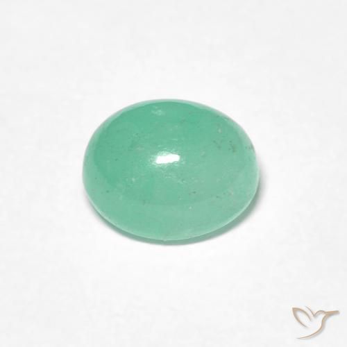 Smeraldo Verde chiaro naturale da 1.12 ct, Ovale, Traslucido