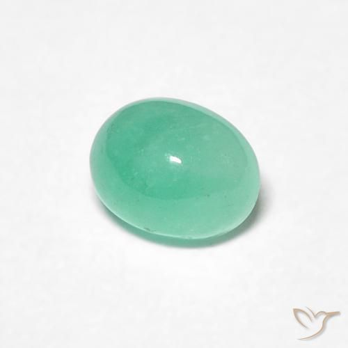 Smeraldo Verde chiaro naturale da 0.43 ct, Ovale, Traslucido