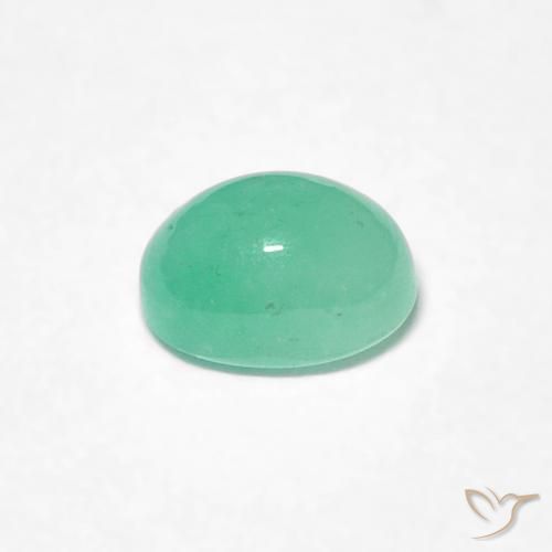 Smeraldo Verde chiaro naturale da 0.43 ct, Ovale, Traslucido