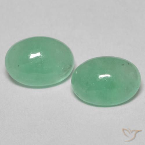 0.95ctw Naturale Verde Pistacchio Smeraldo, Ovale, Traslucido